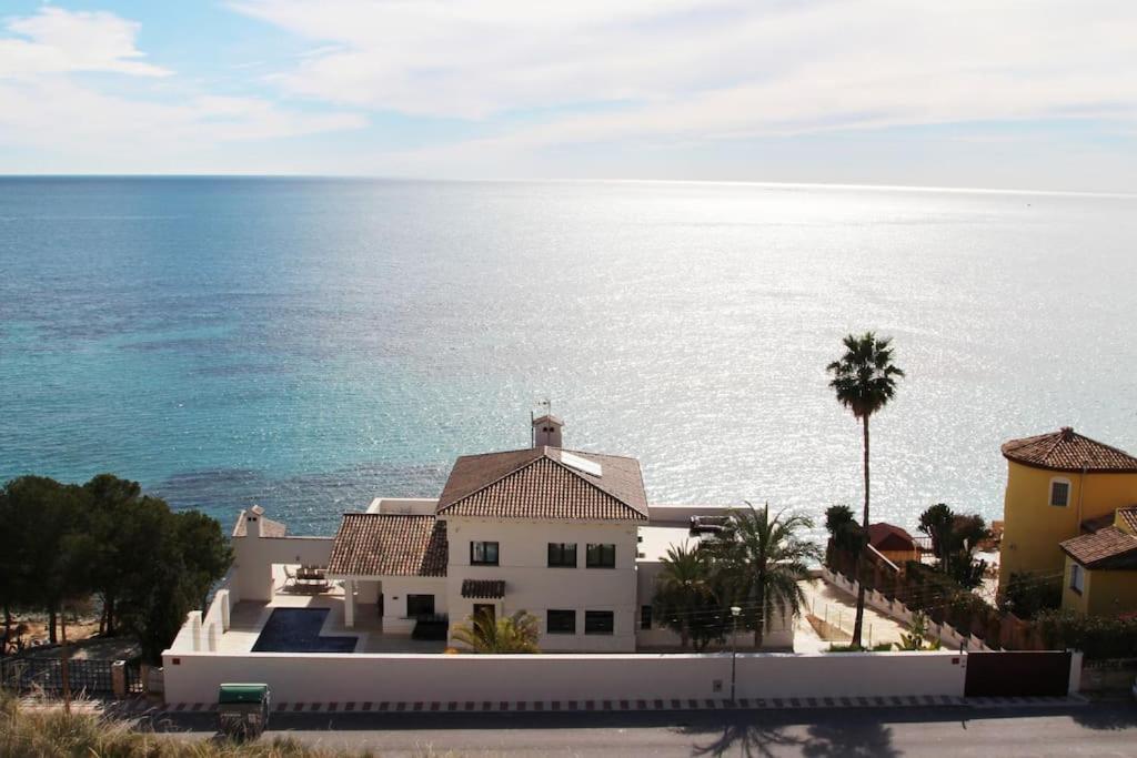 Villa Irene: Beachfront Luxury with Sea Views and Private Pool Alicante Exterior photo