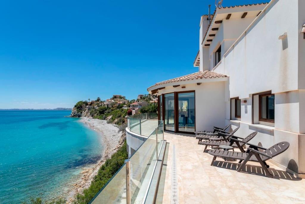 Villa Irene: Beachfront Luxury with Sea Views and Private Pool Alicante Exterior photo